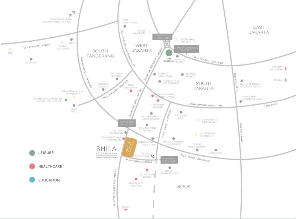 lokasi cluster laguna shila sawangan