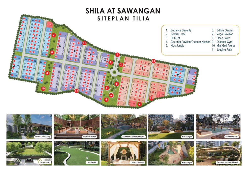 siteplan cluster tilia