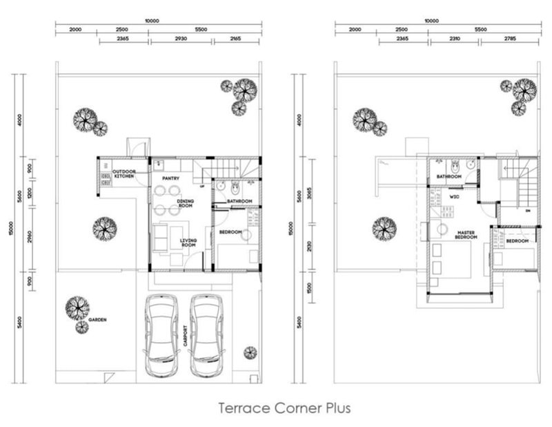 tipe terrace denah 2
