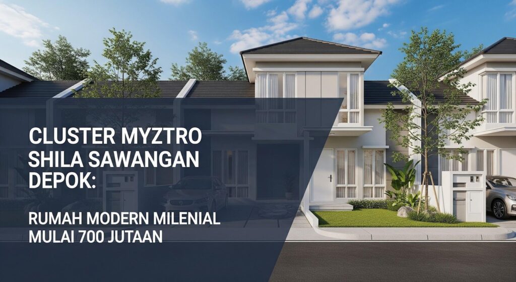 Cluster Myztro Shila Sawangan Depok: Rumah Modern Milenial Mulai 700 Jutaan